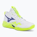 Volleyballschuhe Mizuno Wave Momentum Pro Mid white/lightning yellow/dazzling blue