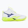 Volleyballschuhe Mizuno Wave Momentum Pro Mid white/lightning yellow/dazzling blue 2
