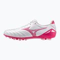 Fußballschuhe Mizuno Morelia Neo IV Pro AG white/fuchsia purple/fuchsia purple