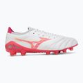 Fußballschuhe Mizuno Morelia Neo IV Beta Elite FG white/pink tetra/fuchsia purple 2
