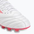 Fußballschuhe Mizuno Morelia Neo IV Beta Elite FG white/pink tetra/fuchsia purple 7