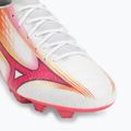 Fußballschuhe Mizuno Alfa III Pro FG white/fuchsia purple 7