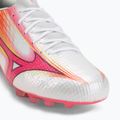 Fußballschuhe Mizuno Alpha III Japan AG white/fuchsia purple 7