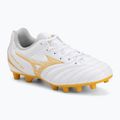 Kinder-Fußballschuhe Mizuno Monarcida Neo III Select FG white/mp gold