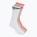 Socken Mizuno Training With Line white/cloudspace/lava orange