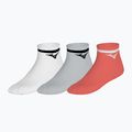 Socken Mizuno Training With Line white/cloudspace/lava orange 8