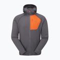 Herrenpullover Rab Superflux Hoody graphene/firecracker 9