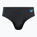 Herren Speedo Hyper Boom Splice Swim Slip schwarz/blau 8-00301715147