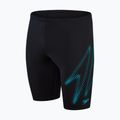 Speedo Hyper Boom Logo Platzierung Kinder schwimmen Jammer schwarz 8-00315515182 4