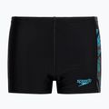 Speedo HyperBoom Placement Kinder-Badehose schwarz/bolt/taubengrau