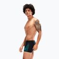 Speedo Medley Logo Aquashort Herren Badehose schwarz und blau 8-1135406870 6