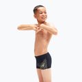 Speedo Medley Logo Aquashort Kinder Badehose navy blau 8-1241006864 6