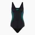 Speedo Placement Muscleback einteiliger Badeanzug schwarz 8-00305814837