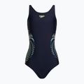 Speedo Plastisol Placement Muscleback Kinder-Badeanzug einteilig schwarz 8-0832414380