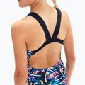 Speedo Digital Allover Leaderback einteiliger Badeanzug für Kinder blau/schwarz 8-1237714743 6