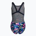 Speedo Digital Allover Leaderback einteiliger Badeanzug für Kinder blau/schwarz 8-1237714743 2