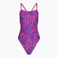 Speedo Damen-Badeanzug Allover Digital Tie-Back chroma blau/elektrisch pink