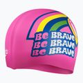 Speedo Gedrucktes Silikon Junior Kindermütze rosa 8-0838614636 2