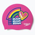 Speedo Gedrucktes Silikon Junior Kindermütze rosa 8-0838614636 3