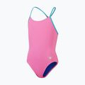 Speedo Kinder-Badeanzug Solid Lane Line Back rosa/blau