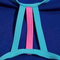 Speedo Kinder-Badeanzug Solid Lane Line Back rosa/blau 2