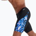 Herren Speedo Allover Digi V-Cut Badehose schwarz/blau 11