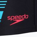 Herren Speedo Tech Print Badeshorts schwarz/orange 3
