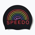 Speedo Gedruckte Silikon Stolz Regenbogen Badekappe 2