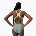 Speedo Zip Colorblock soft olive Damen Badeanzug einteilig 2