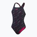 Speedo Damen-Badeanzug HyperBoom Allover Medalist schwarz/electric pink/usa charcoal 2