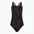 Speedo Damen-Badeanzug HyperBoom Allover Medalist schwarz/electric pink/usa charcoal