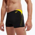 Herren Speedo Hyper Boom Splice schwarz/zitrone Nieselregen schwimmen Boxershorts 6