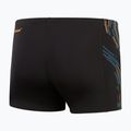 Herren Speedo Tech Panel schwarz/Mandarine schälen/dunkelgrün schwimmen Boxershorts 2