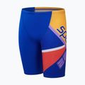 Speedo Placement V Cut Digital Kinder schwimmen Jammer wahr kobalt/Wassermelone/schwimmen lila