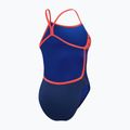 Speedo Placement Digital Vback Damen Badeanzug cerulean blau/true cobalt/watermelon/weiß 3