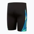 Speedo Allover Digital V-Cut Herren Badehose schwarz/true cobalt 2