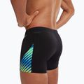 Herren Speedo Allover Digital V-Cut Aquashort Schwimm-Boxershorts schwarz/true cobalt 7