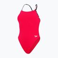 Speedo Solid Lattice Tie-Back einteiliger Badeanzug für Frauen rot/blau 2