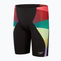 Speedo Placement Digital V-Cut Badehose für Männer schwarz/lila/harlekingrün/wassermelone