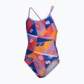 Speedo Allover Digital Vback einteiliger Badeanzug für Kinder watermelon/true cobalt/sweet purple/man peel/white 2