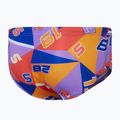 Speedo 13 Allover Club Training Digital Brief Kinder Badeslip true cobalt/sweet purple/mandarin peel 2