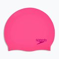 Speedo Plain Moulded Silicone Junior flare rosa/Weinbeere Badekappe 2