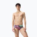 Badehose Herren Speedo 13.5 cm Allover Training Club Brief black/matcha green/siren red