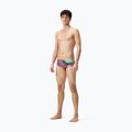 Badehose Herren Speedo 13.5 cm Allover Training Club Brief black/matcha green/siren red 2