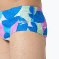 Badehose Herren Speedo 13.5 cm Allover Training Club Brief punch blue/kiki pink 5