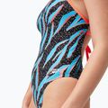 Einteiliger Schwimmanzug Speedo Allover Digital Lattice Tie-Back black/picton blue/siren red 6