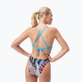 Einteiliger Schwimmanzug Speedo Allover Digital Tie Back black/matcha green/siren red 5