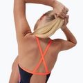 Damen-Badeanzug Speedo Allover Fixed Crossback true navy/siren red/punch blue 10