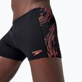 Badehose Herren Speedo Tech Panel Aquashort black/siren red/usa charcoal 3