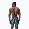 Badehose Herren Speedo Xpress Lite Allover 18" Watershort usa charcoal/black/marine blue 7